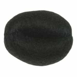 Валик для прически Dewal, искусственный волос+сетка, черный 14 см HO-5141Black