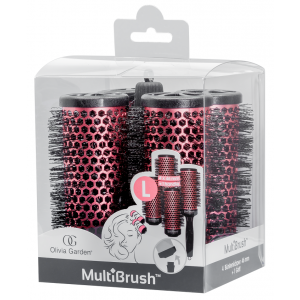 Набор брашингов для укладки волос Olivia Garden MultiBrush 46 мм 4 шт со съемной ручкой в комплекте